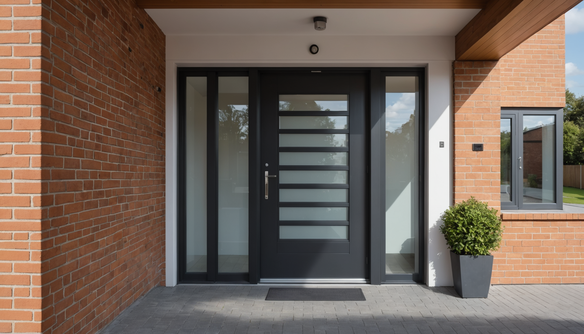 Illustration : e blocage système anti-soulèvement : verrous automatiques empêchant — volet roulant pour porte d’entrée : sécurité, isolation et esthétique