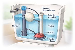 Fonctionnement Chasse d&rsquo;Eau : Comment ça Marche Exactement ?